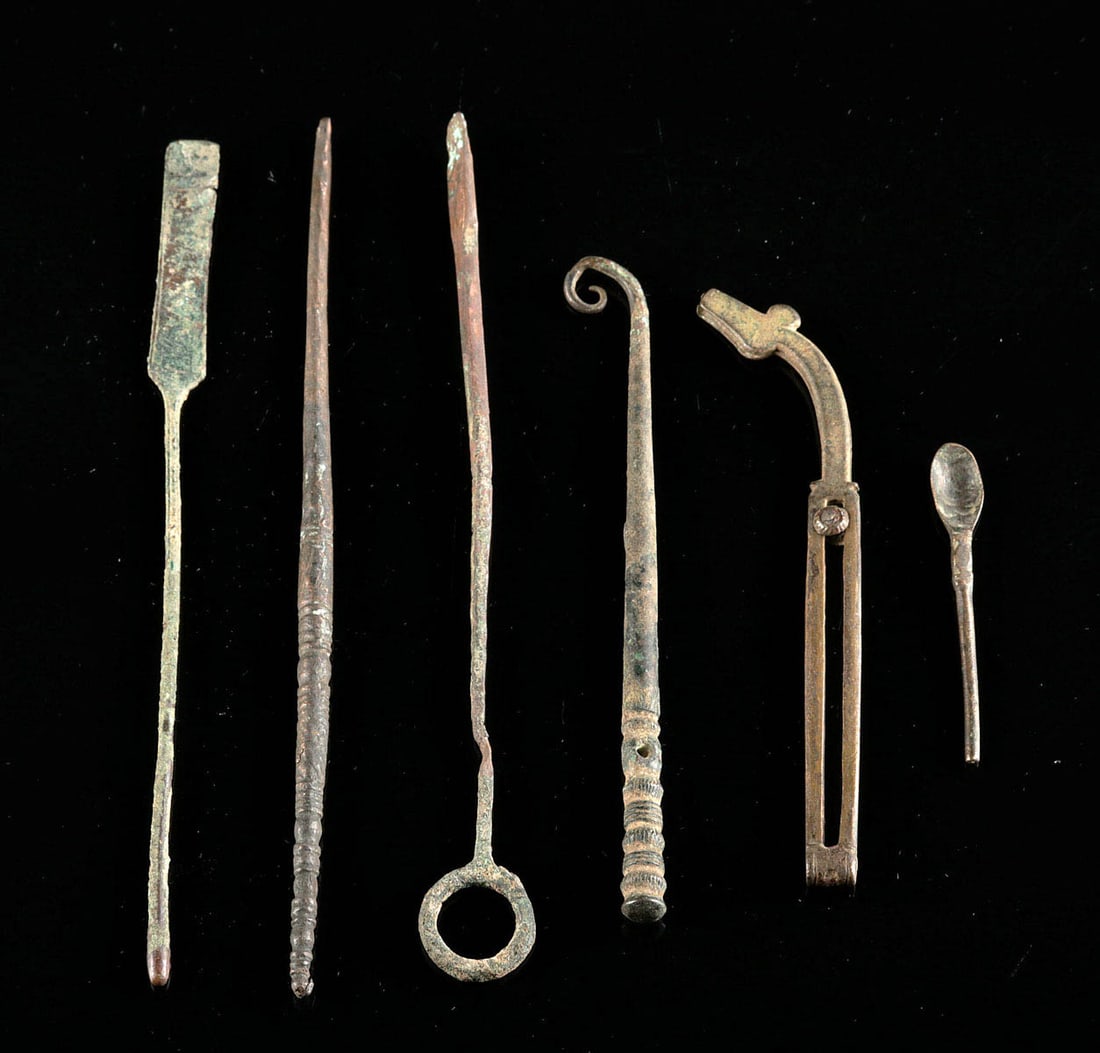 1st C. Roman Bronze Medical Implements / Tools (6) (1 of 5)