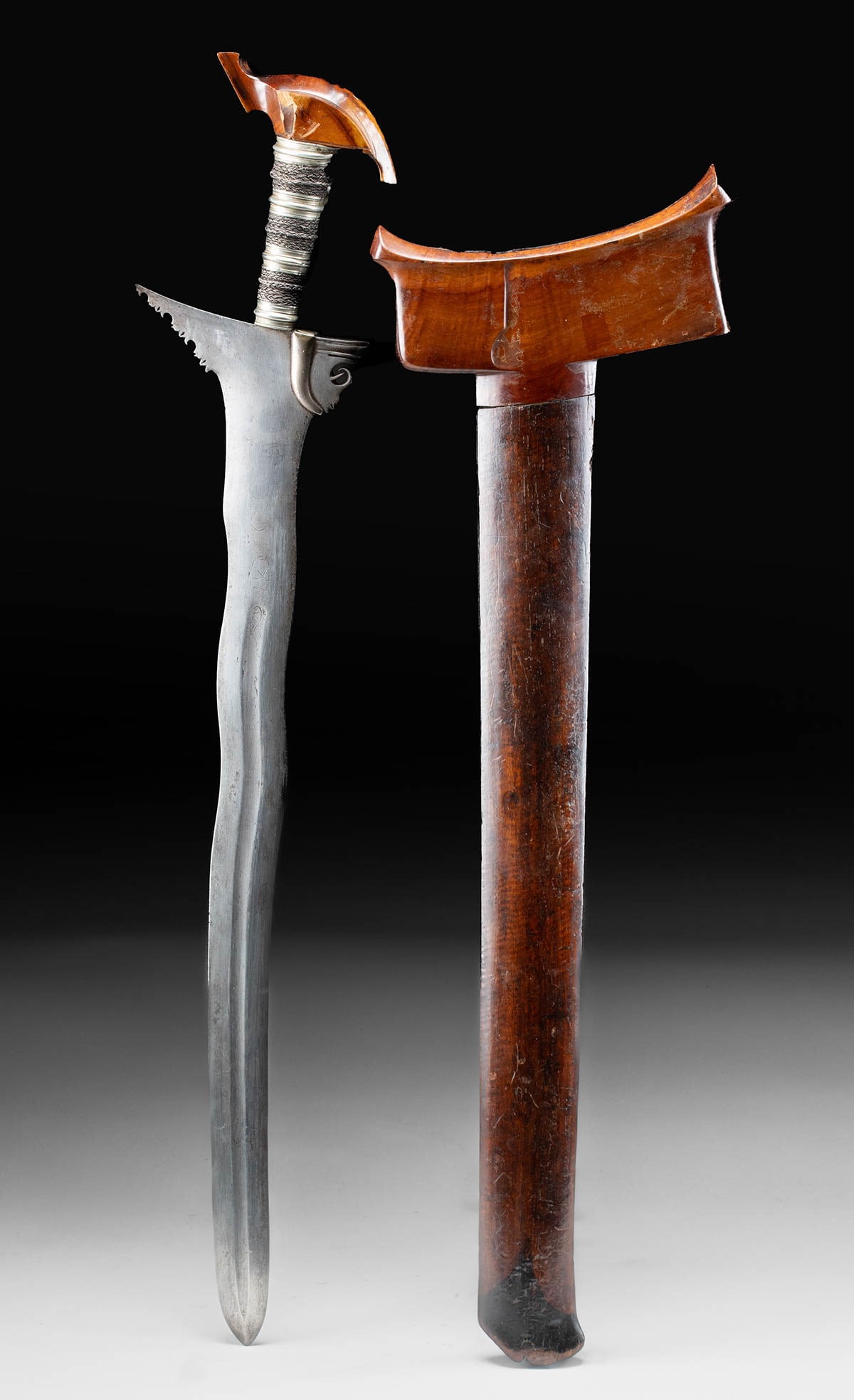 Indonesian Kris w/ Wood Sheath & Handle (1 of 3)