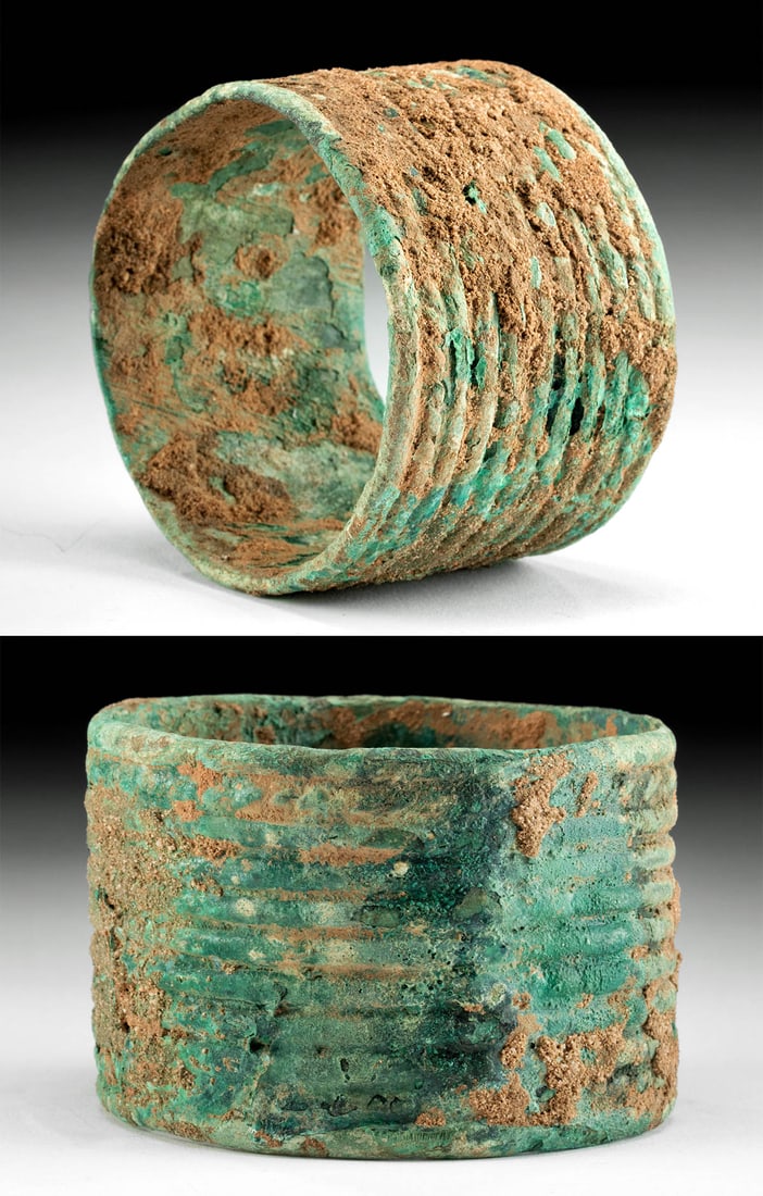 Ancient Vietnamese Dong Son Bronze Arm Band (1 of 3)