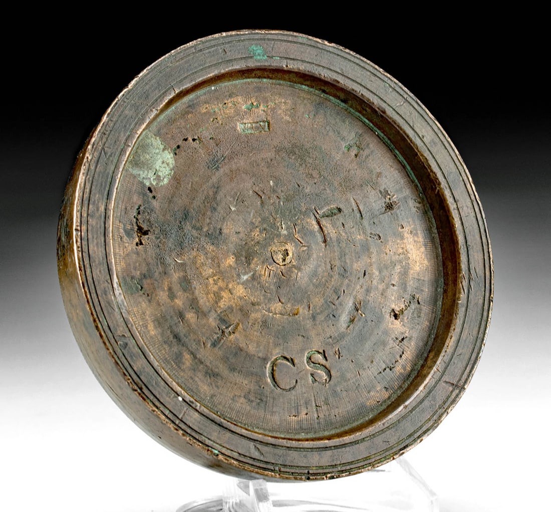 19th C. European / American Brass Scale Weight, 2 lb. (1 of 4)