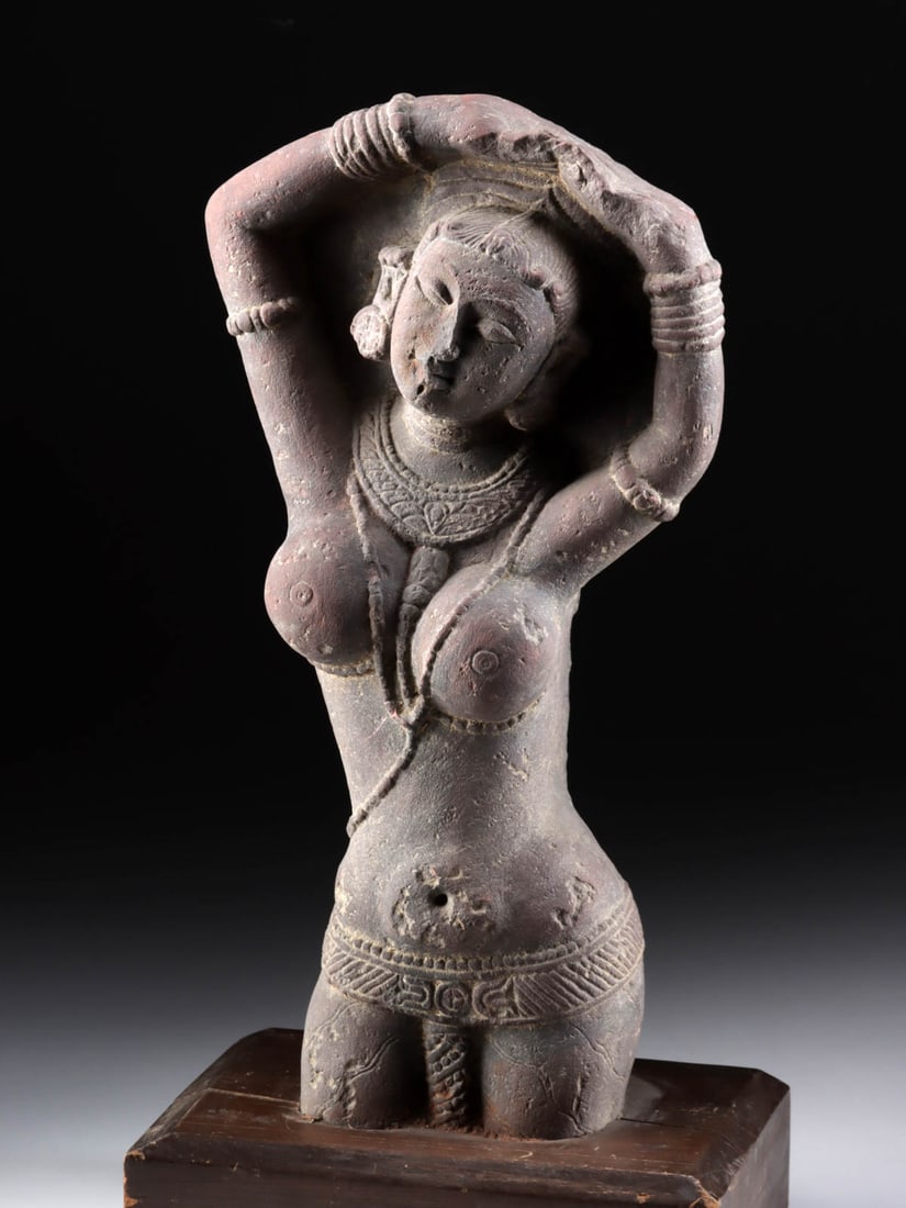 11th C. Indian Stone Dancing Female Figure, Apsara (1 of 4)
