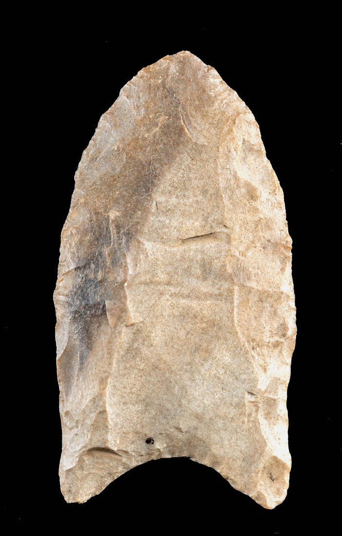 Prehistoric Paleoindian Ohio Chert Clovis Point Auction