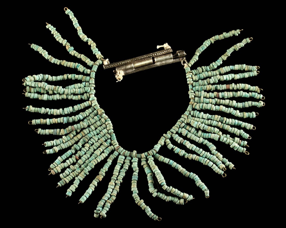 Egyptian Faience Bead Bracelet (1 of 5)