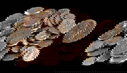 100 Ancient Roman & Medieval Copper & Bronze Coins: **Originally Listed At $350** Roman, Imperial Period, ca. 1st to 4th century CE; Near East, Byzantine & Persian Empire, ca. 1st to 12th century CE; Europe, Medieval, ca. 12th to 15th century CE. A col