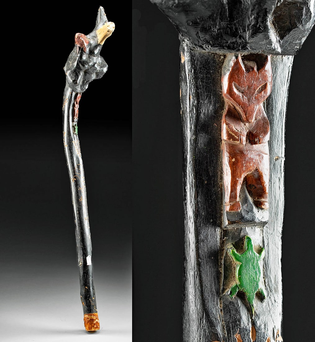 Native American Penobscot Root Club, Abstract Eagle (1 of 4)