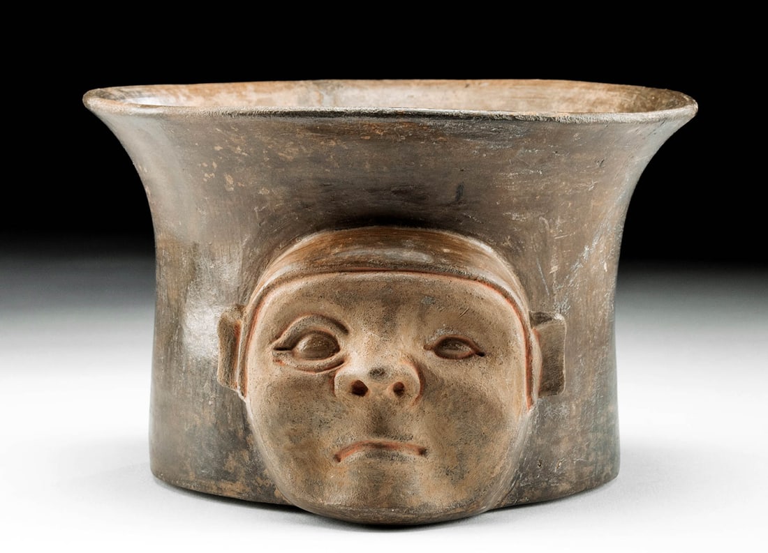 Chavin Vessel - Dualistic Shaman Face (Young vs Old) (1 of 5)