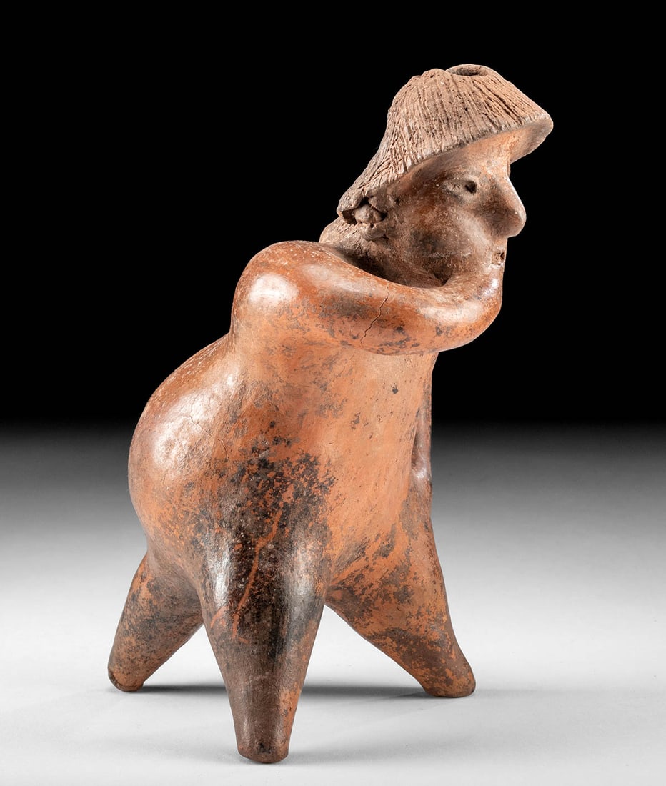 Colima Seated Male Figure w/ Phallic Cap (1 of 4)