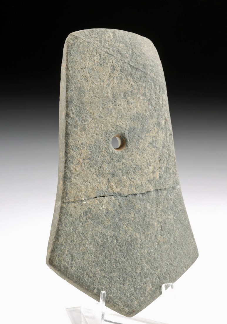 Native American Hopewell Pentagonal Stone Gorget (1 of 2)