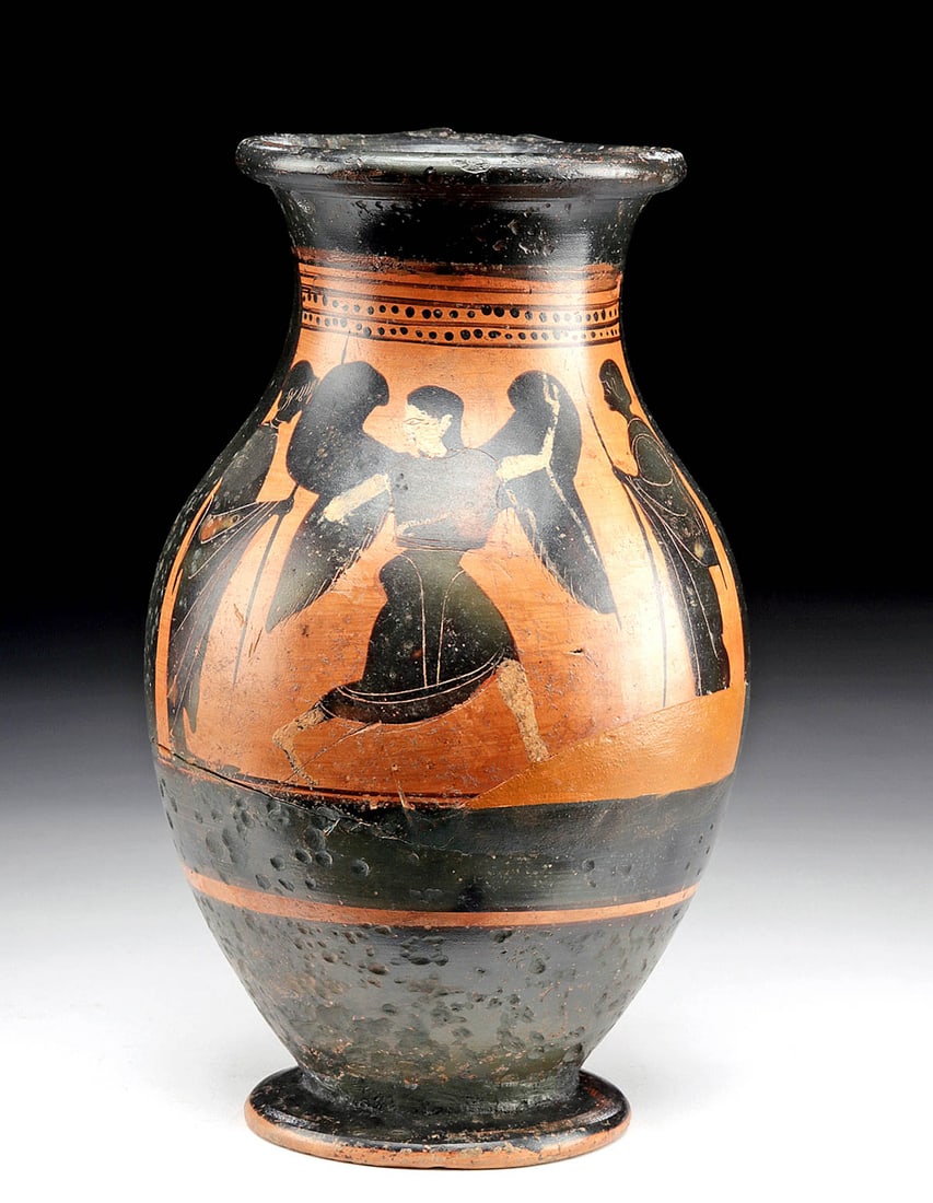 Attic Black-Figure Olpe w/ Nike, ex-Sotheby's, Museum (1 of 6)