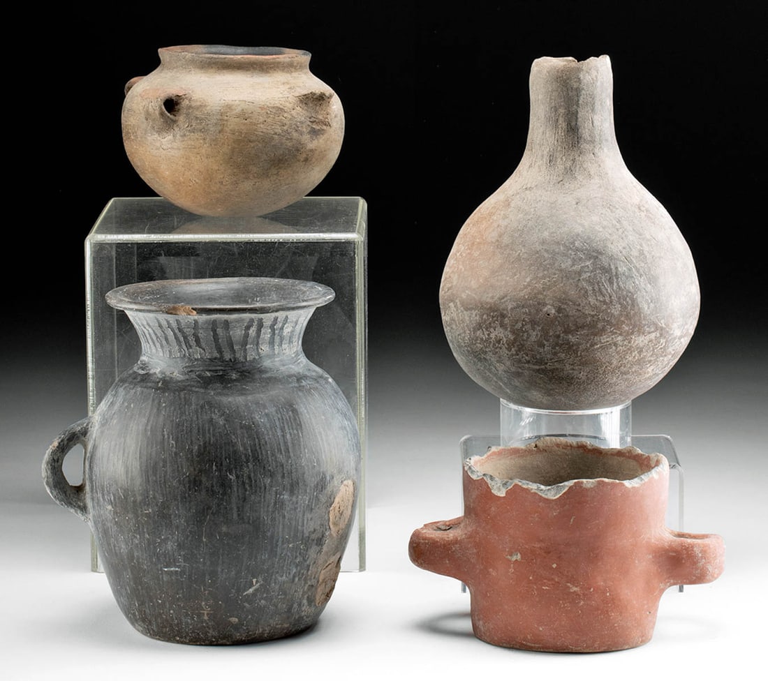 Pre-Columbian Post-Classic Pottery Vessels (4) (1 of 3)