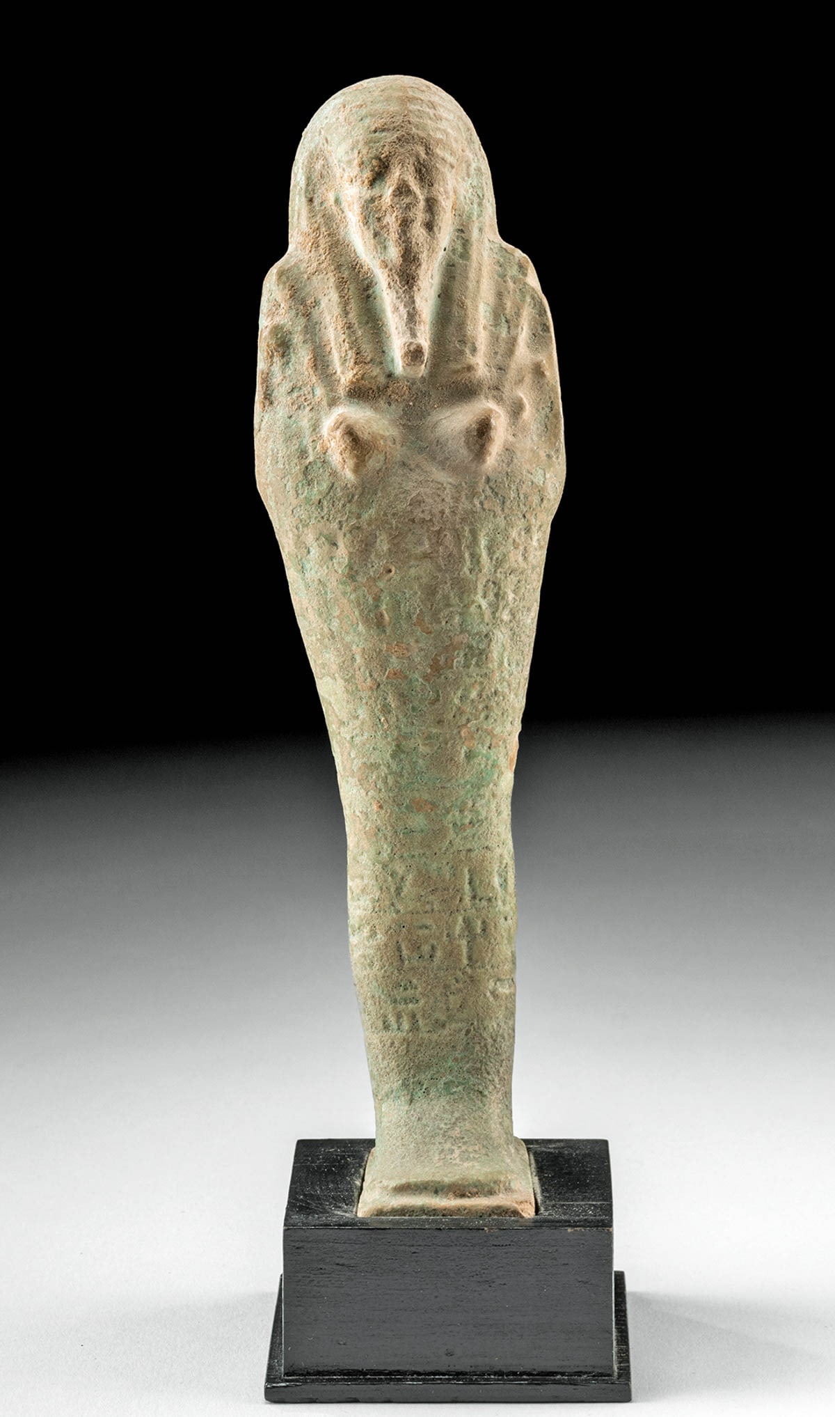 Egyptian Glazed Faience Ushabti w/ Inscription (1 of 6)