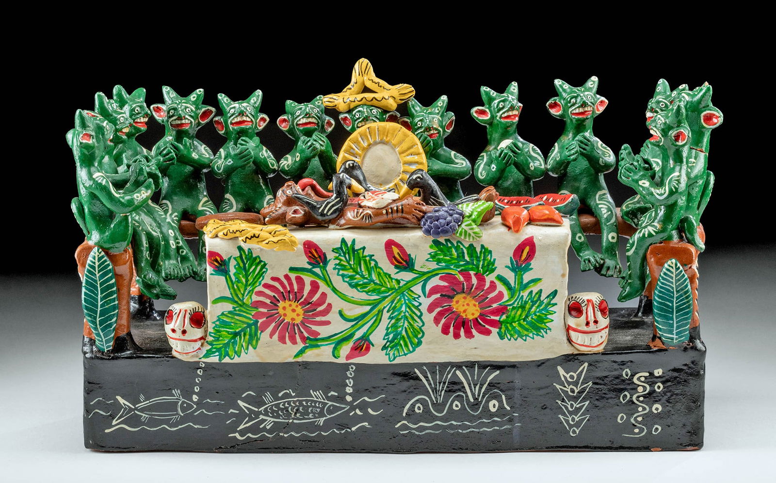 Ocumichu Devil Last Supper Scene, by Carmela Martinez (1 of 6)