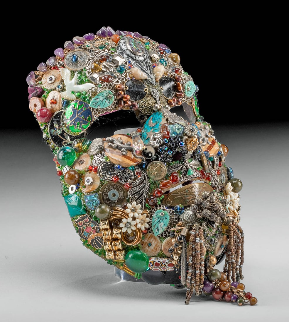 Outsider Art Mosaic Mask by C. Robertson (1 of 6)