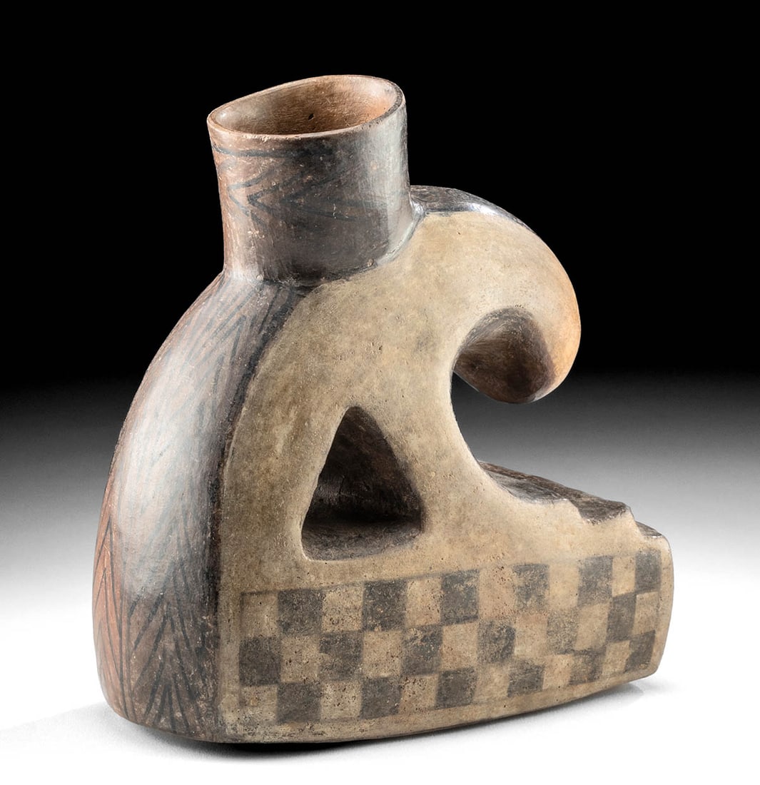 Moche Abstract Vessel w/ Architectural Wave (1 of 5)