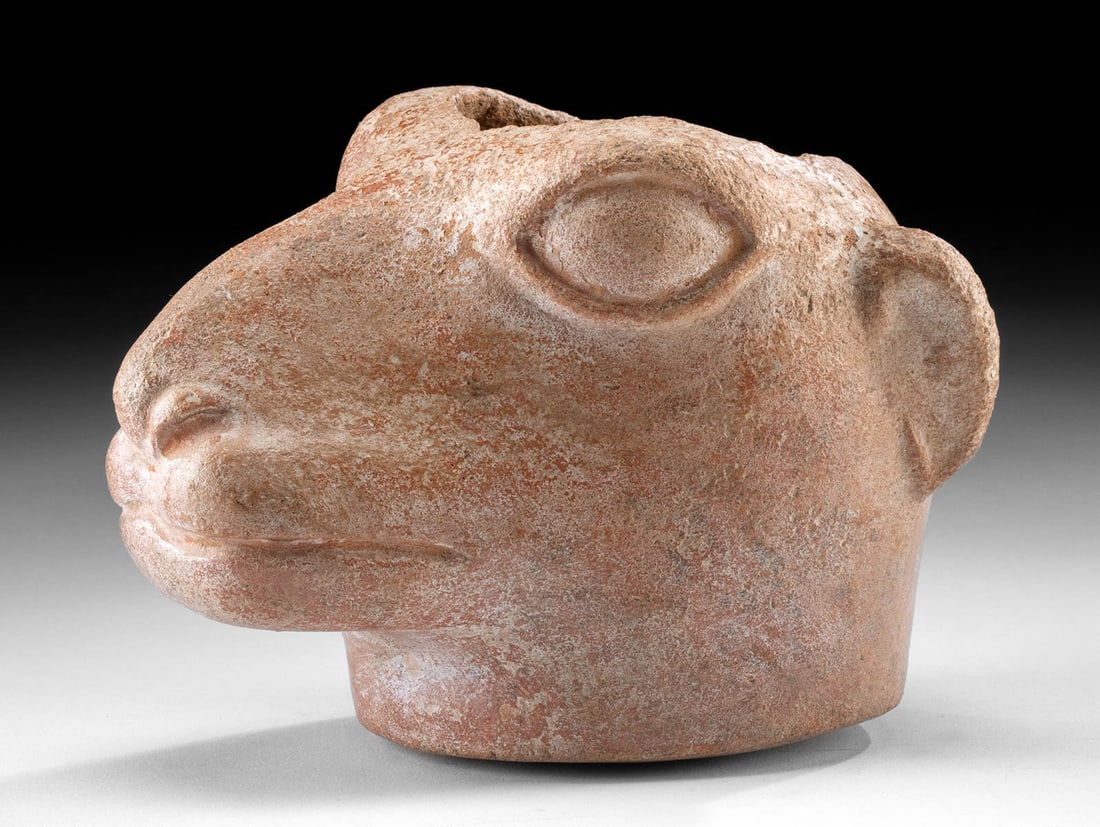 Moche Redware Vessel Llama / Alpaca Head (1 of 4)