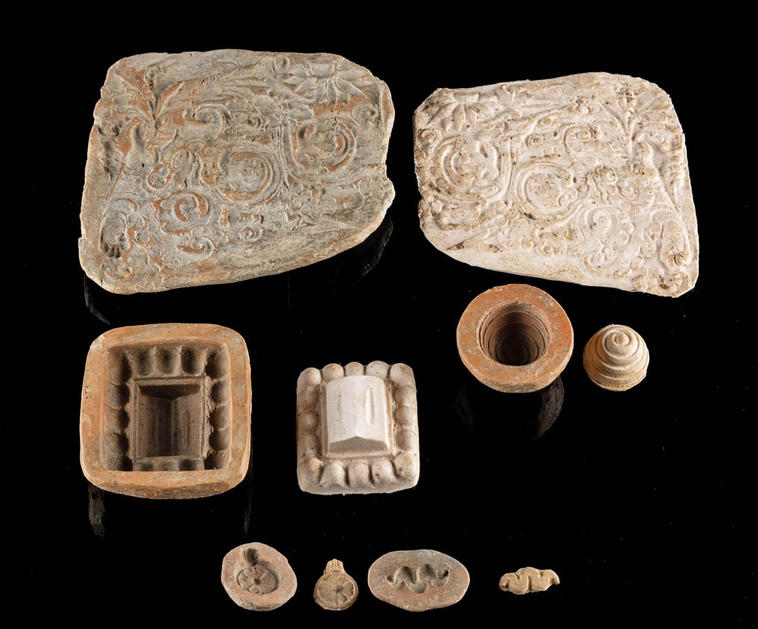 3rd C. Gandharan / India Pottery Molds, 5 pcs (1 of 1)
