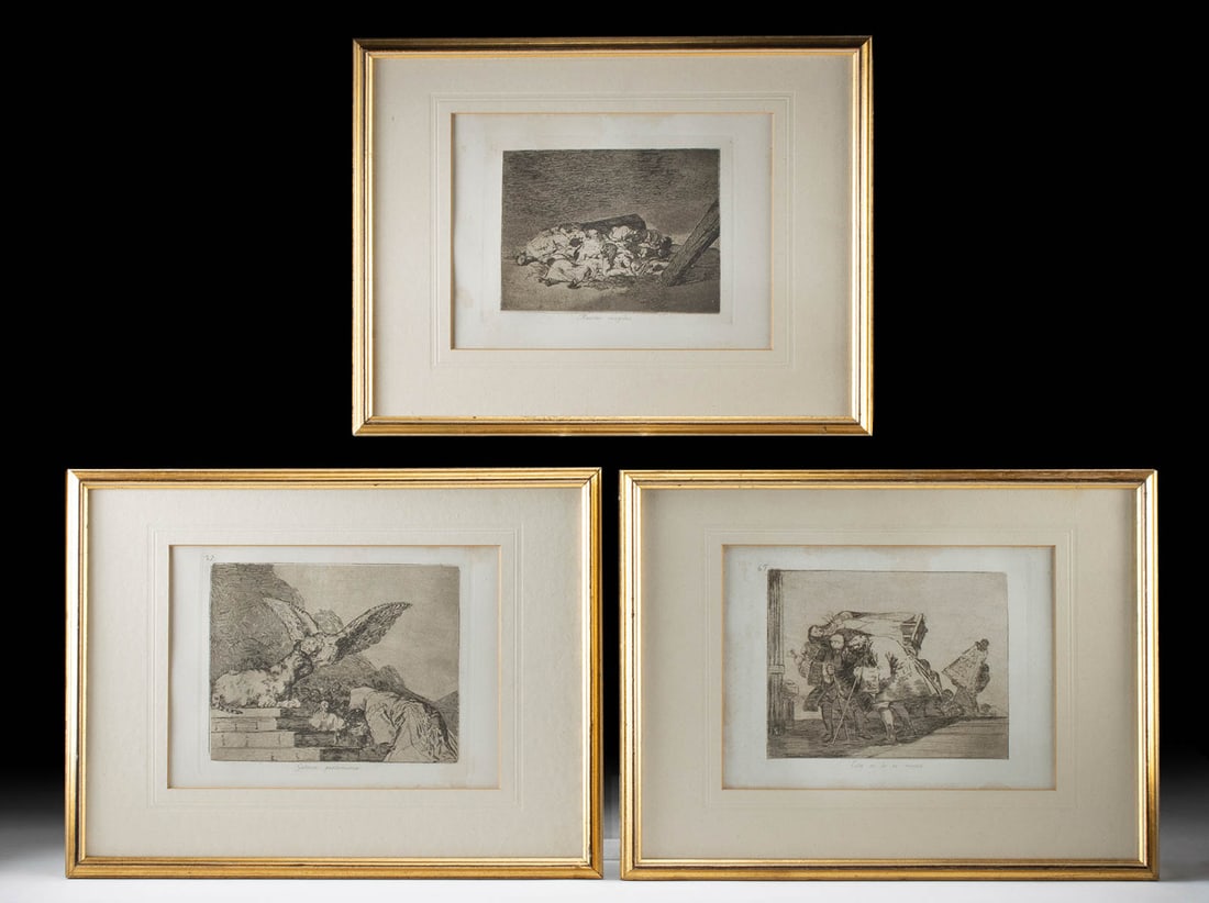 1810 Goya Etchings from "Desastres de la Guerra" (1 of 4)