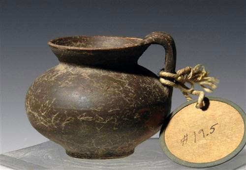 A South Italic / Messapian Redware Jug - Published: Part of a 209 piece collection of ancient pottery featured in the book, "The Farwell Collection" published in 1953 by Franklin P. Johnson, University of Chicago art historian and archaeologist. Found