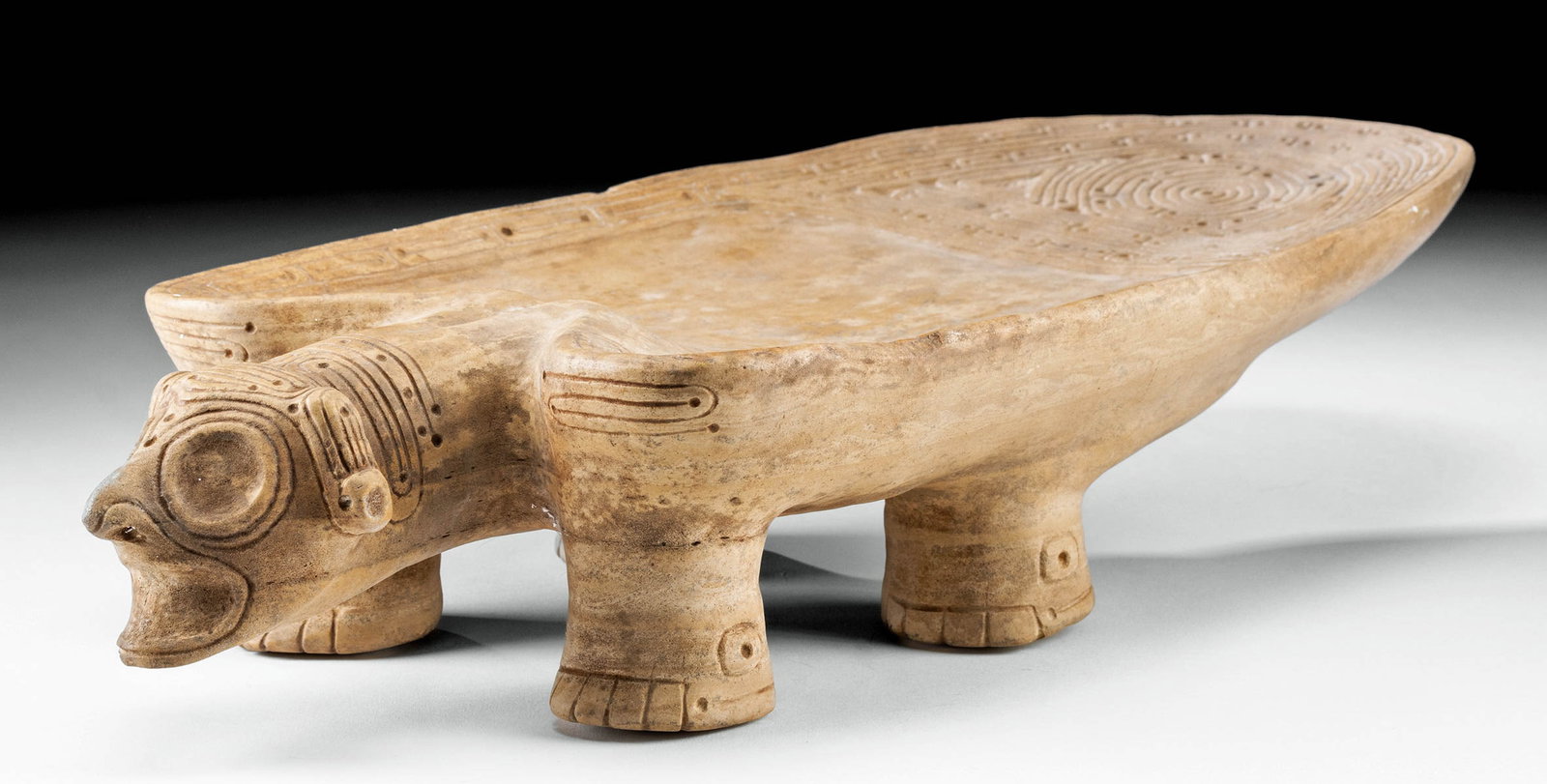 Superb Taino Arawak Stone Duho w/ Zemi Head (1 of 8)