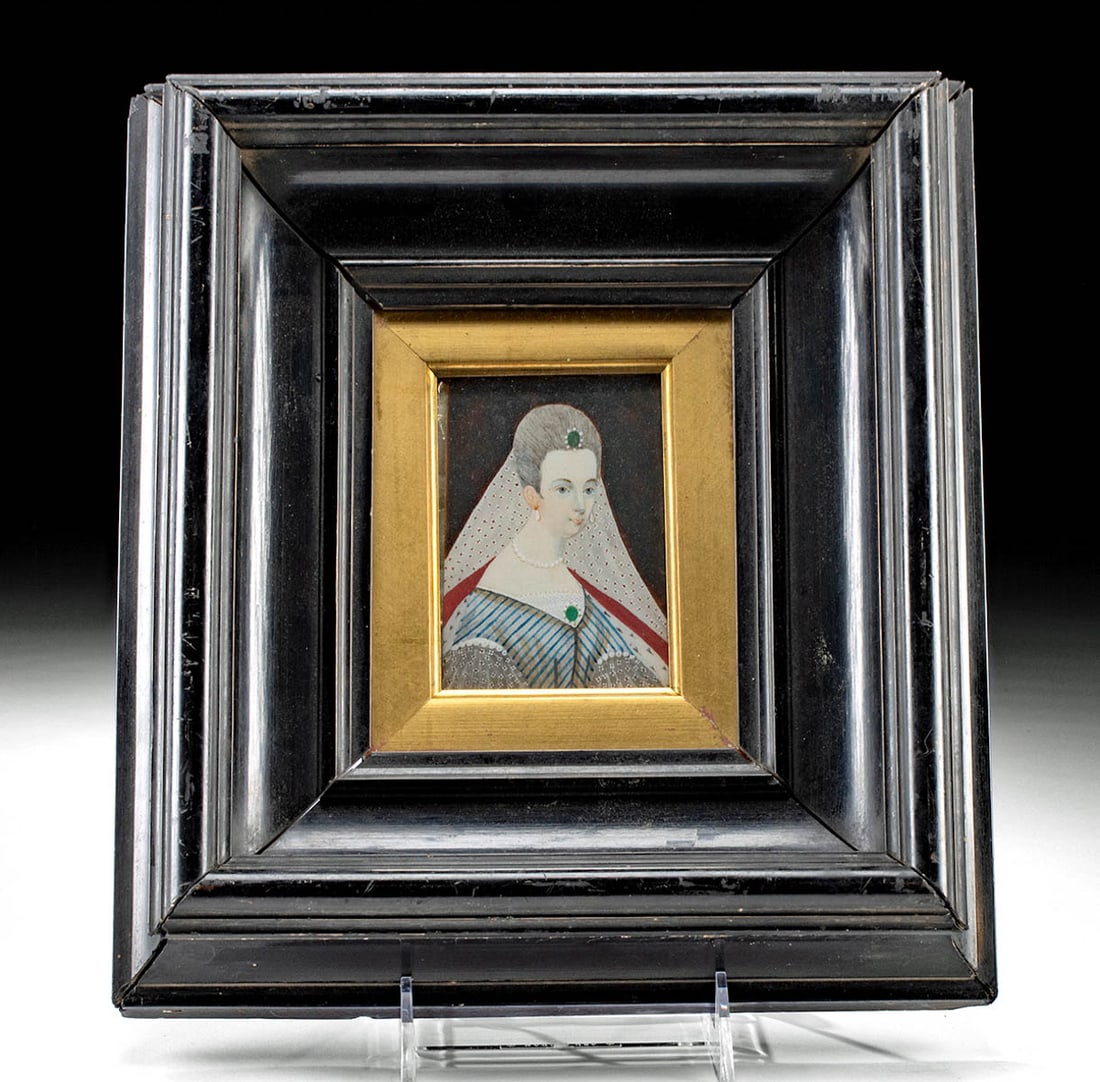 18th C. Samuel Shelley Portrait - Duchess of Montagu (1 of 4)