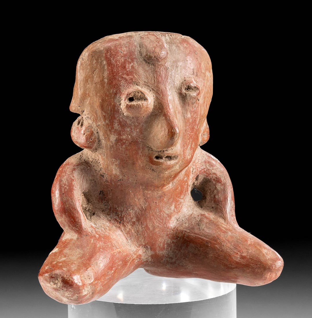 Nayarit Chinesco Pottery Seated Figure (1 of 3)