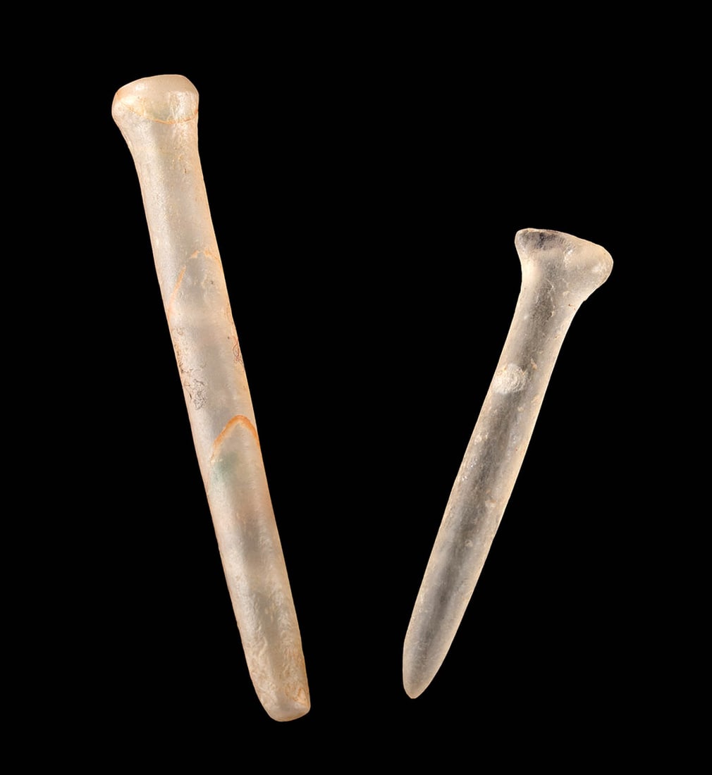 11th C. African Mali Tellem Quartz Ear Plugs (1 of 3)