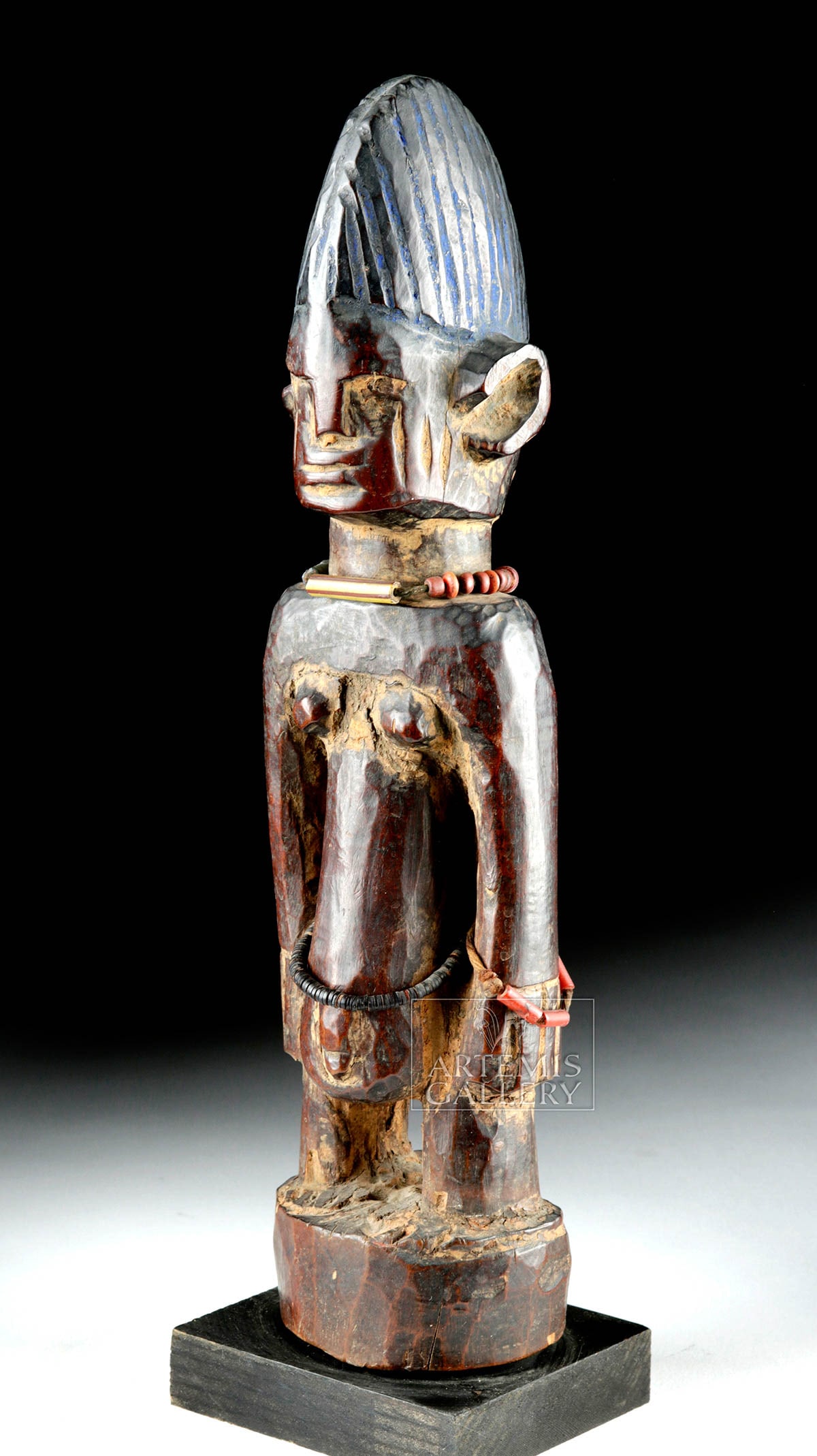 Early 20th C. African Yoruba Wood Ibeji Figure (1 of 4)