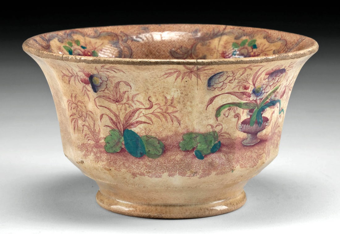 19th C. English / French Transferware Bowl (1 of 5)