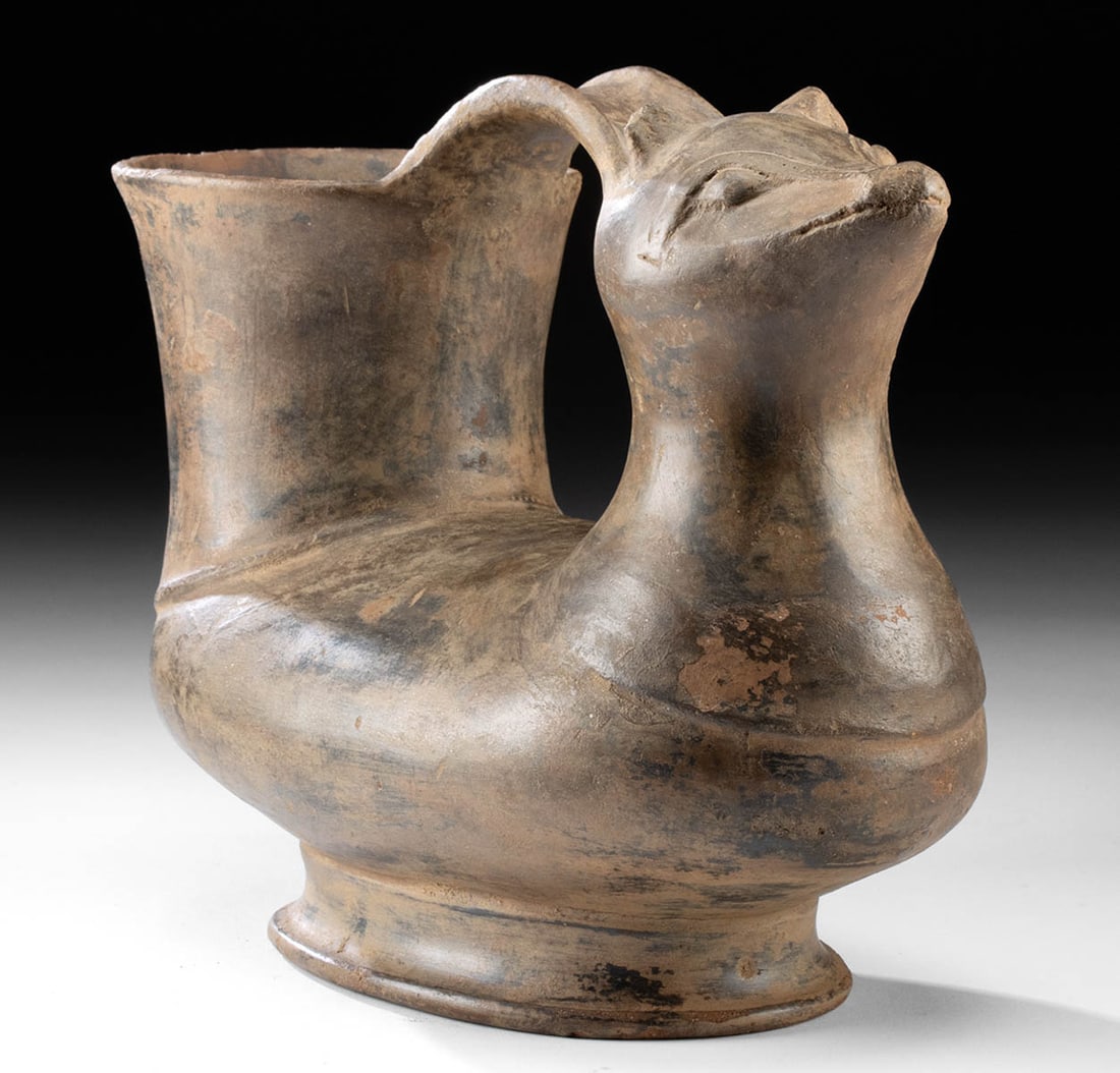 Tairona Bridge Spouted Vessel - Opossum Form (1 of 4)