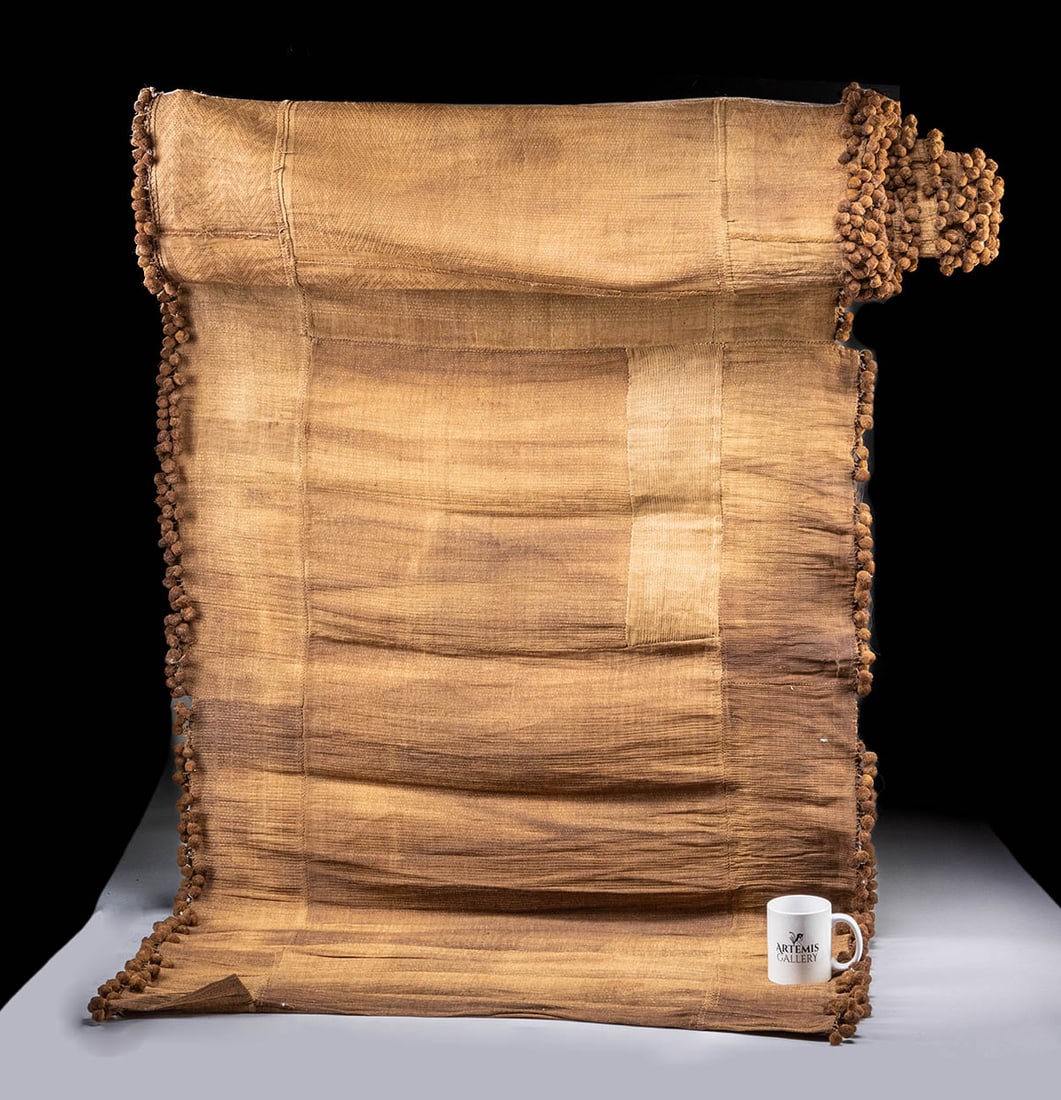 African Kuba Cloth Skirt Panel - 21 Ft Long! (1 of 4)