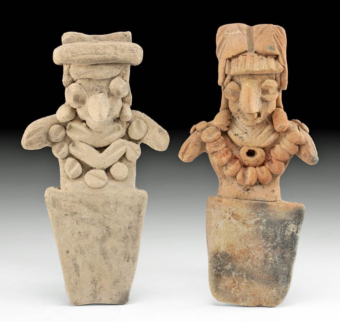 Pair of Chupicuaro Pottery Plank Figures (1 of 3)