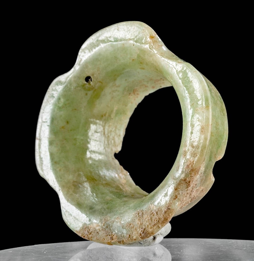 Maya Jade Ear Spool / Ear Ornament (1 of 3)
