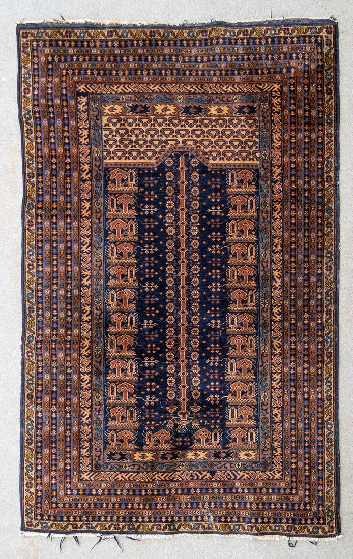 Early Anatolian Turkish Wool Prayer Rug (1 of 5)