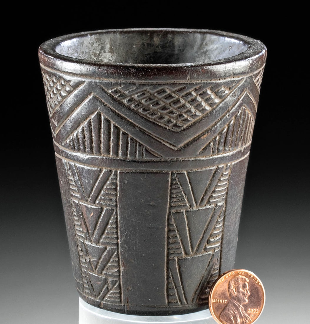 Near-Miniature Inca Wood Kero (1 of 2)