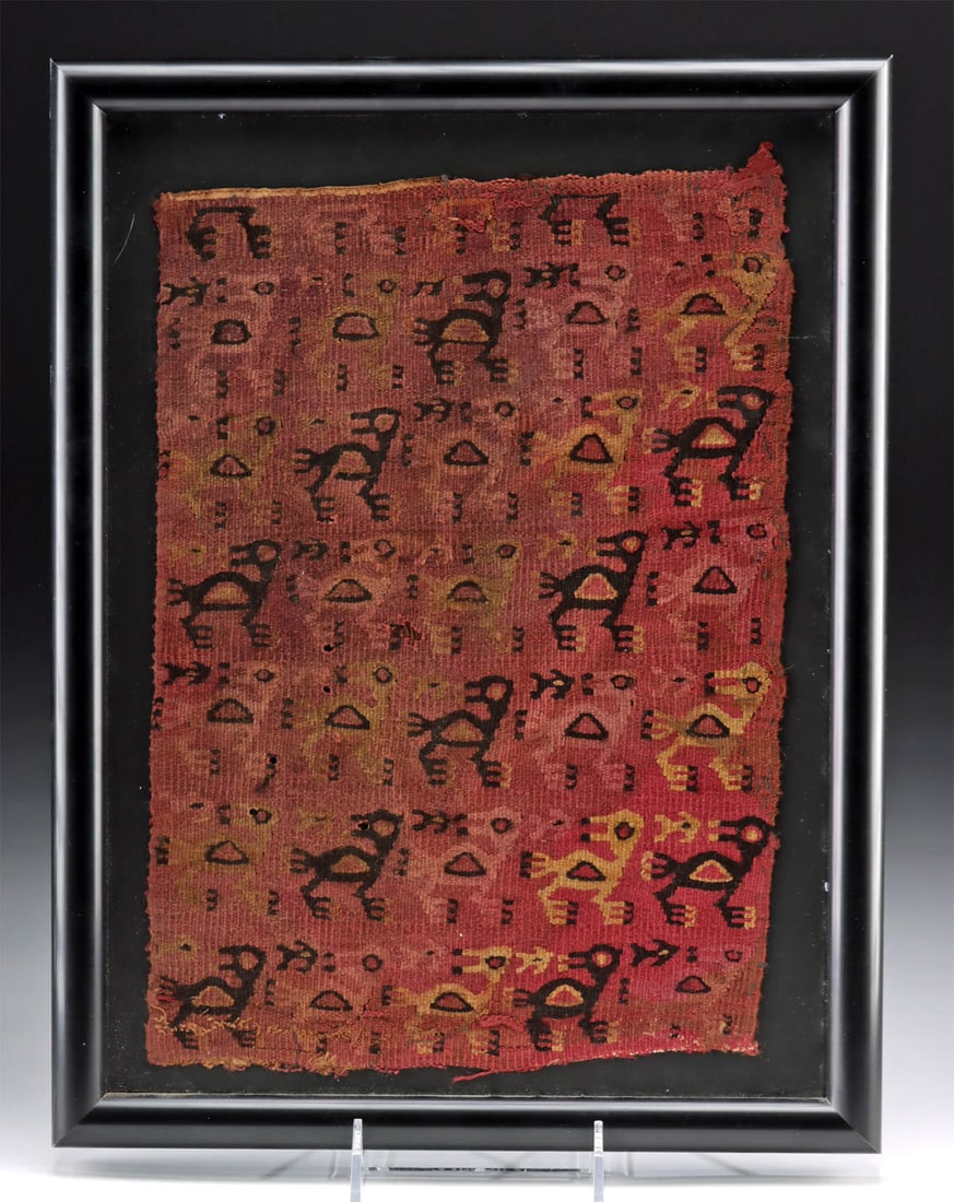 Chimu Textile Panel w/ Birds, Slit Tapestry Woven (1 of 2)