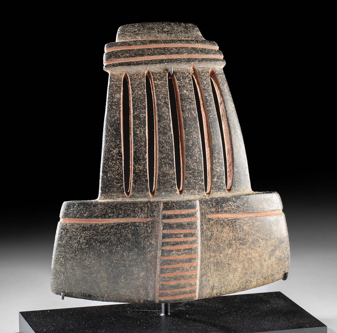 Mezcala Guererro Stone Temple Model Carving (1 of 3)