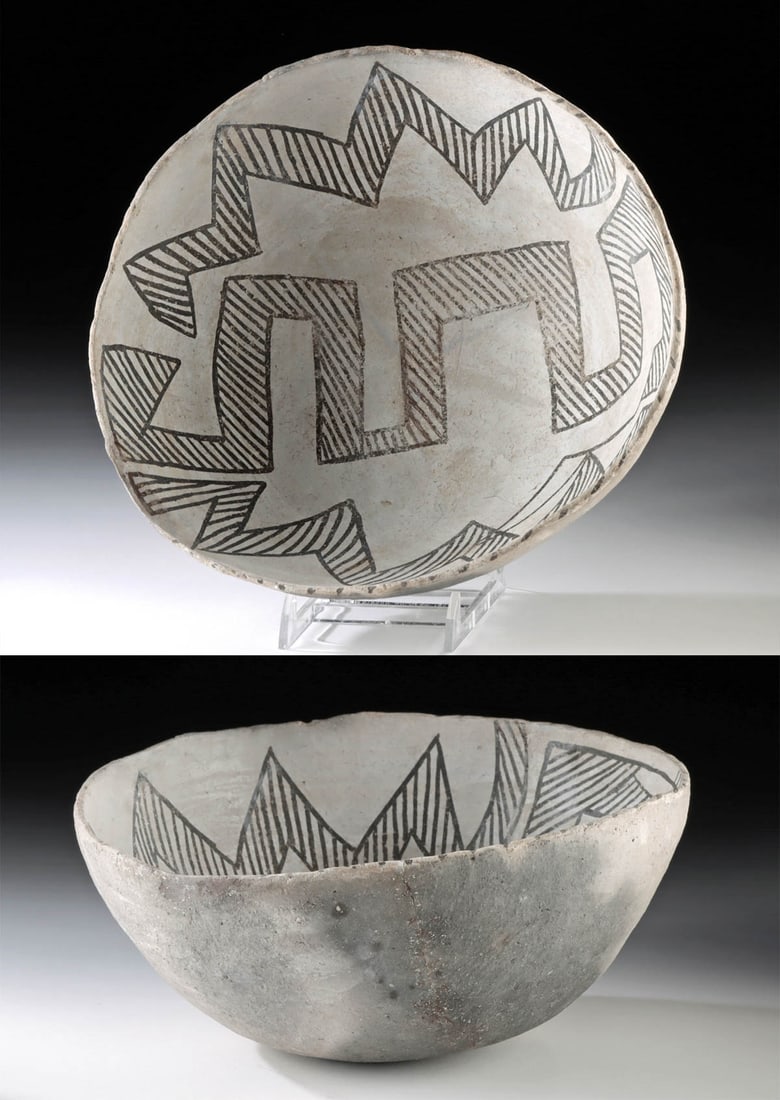 Prehistoric Anasazi Chaco Black on White Bowl (1 of 3)