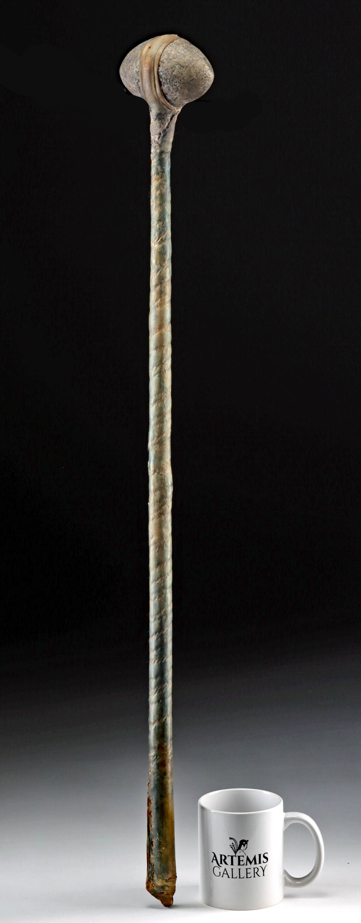 1890s Native American Lakota Sioux War Club (1 of 2)