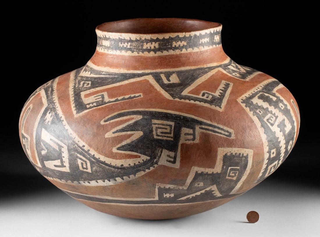 Huge Native American Salado Tonto Polychrome Jar (1 of 4)