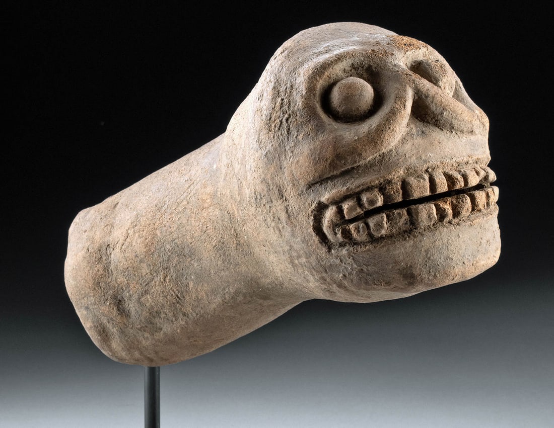 Aztec Antefix - Defleshed Head of Mictlantecutli (1 of 3)