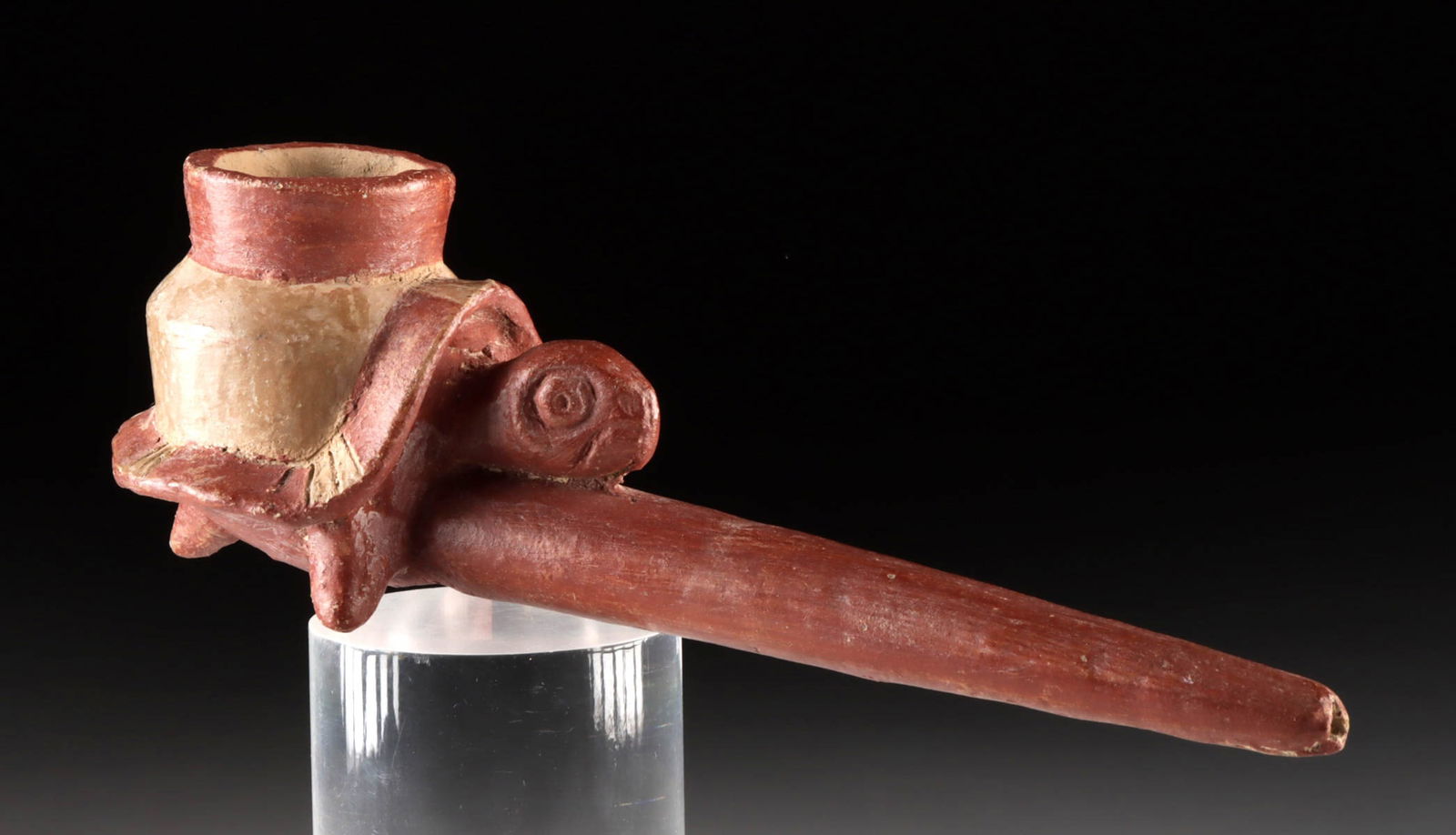 Michoacan Smoking Pipe, Bowl w/ Turtle Effigy (1 of 3)