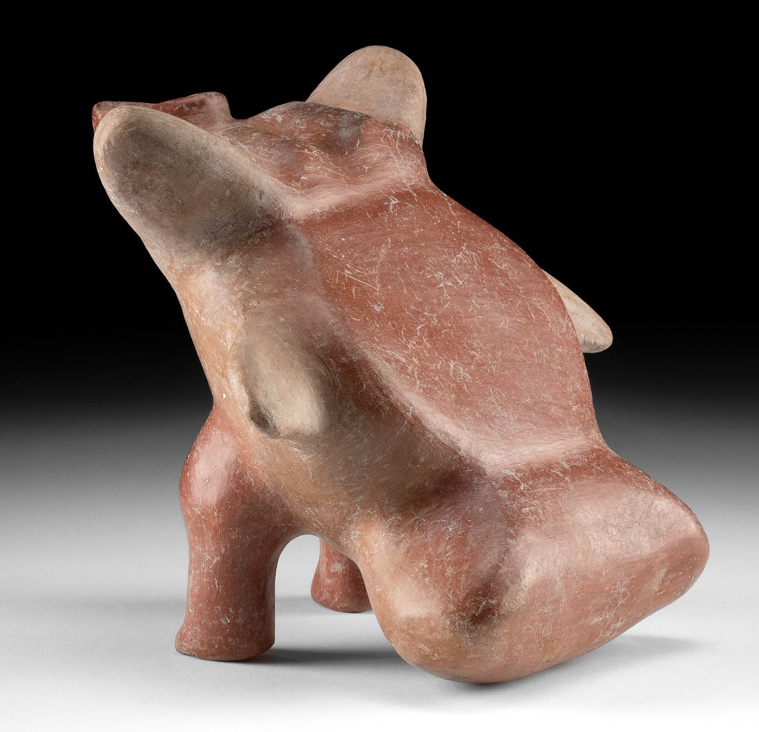 Colima Redware Pottery Reclinatorio - Abstract Zoomorph (1 of 2)