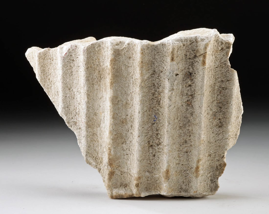 Roman Marble Column Fragment (1 of 2)
