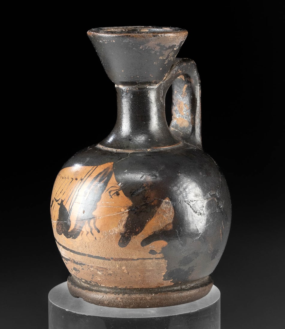 Attic Red-Figure Squat Lekythos - Head of Perseus (1 of 3)