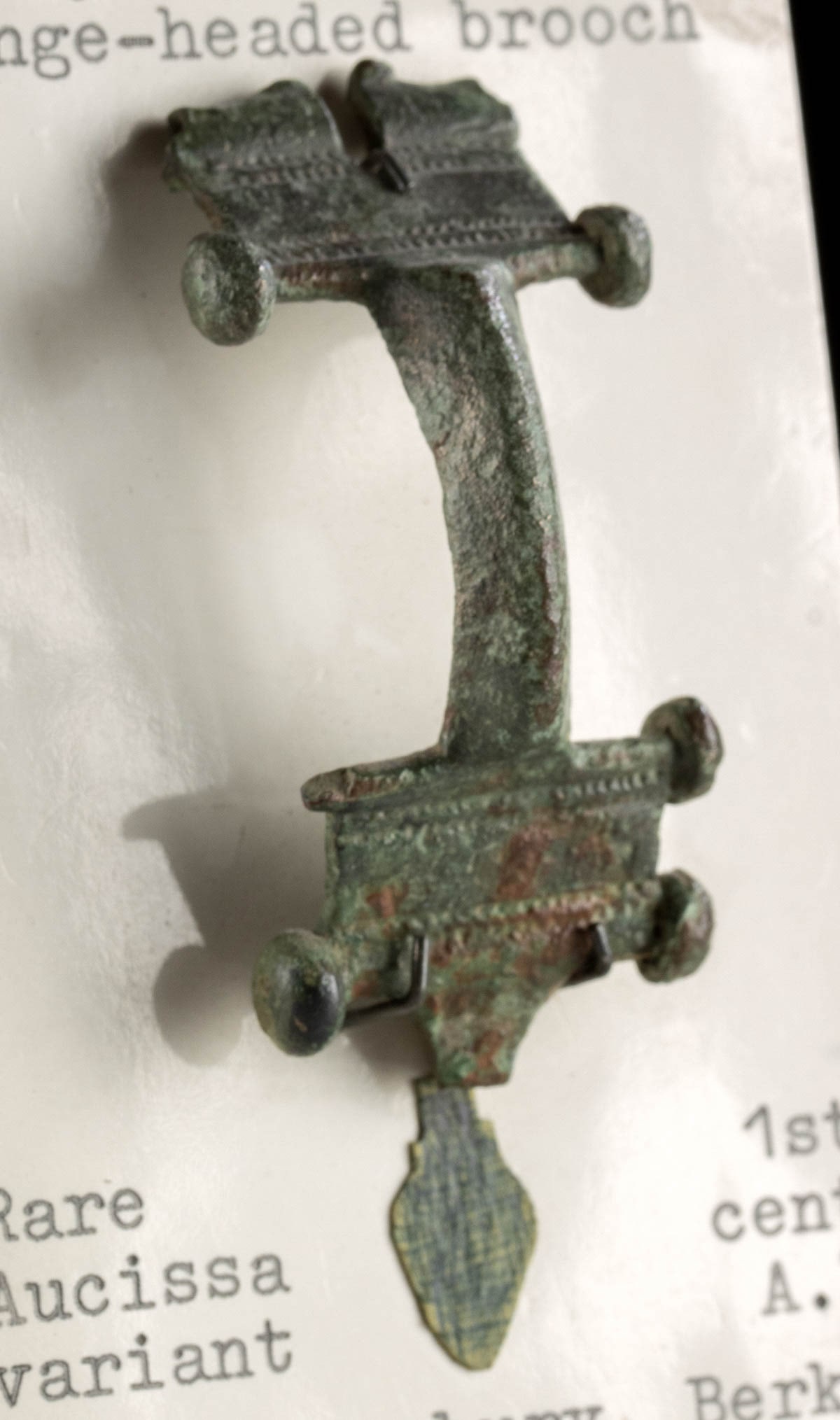 1st C. Romano-British Bronze Hinge-Head Brooch (1 of 2)