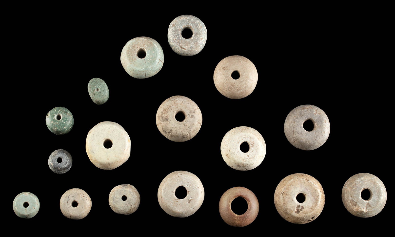 Large Colima Stone Beads & Preform Assortment, 17 pcs (1 of 2)