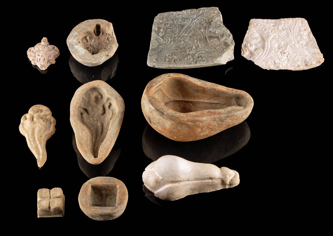 3rd C. Gandharan Terracotta Molds (5) (1 of 1)