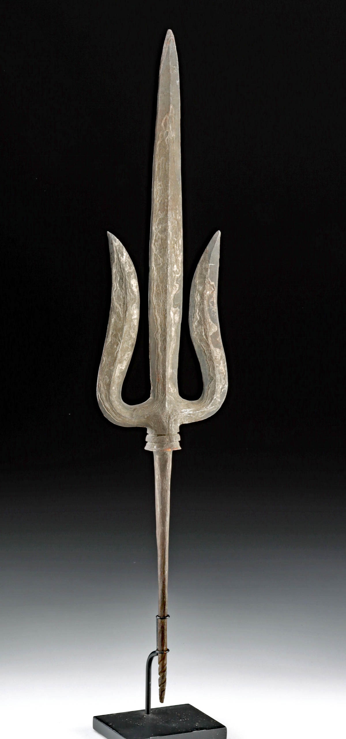 13th C. Javanese Majapahit Iron Trishula Tip (1 of 2)