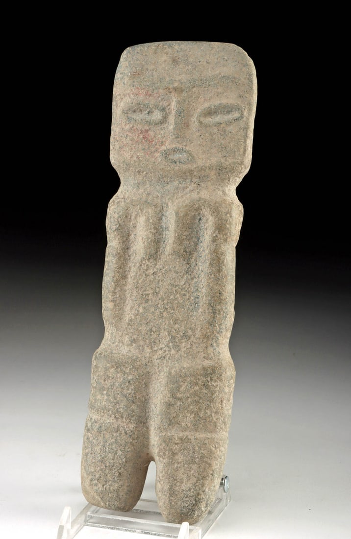 Tall Guerrero Chontal Greenstone Figure Anthropomorphic (1 of 3)