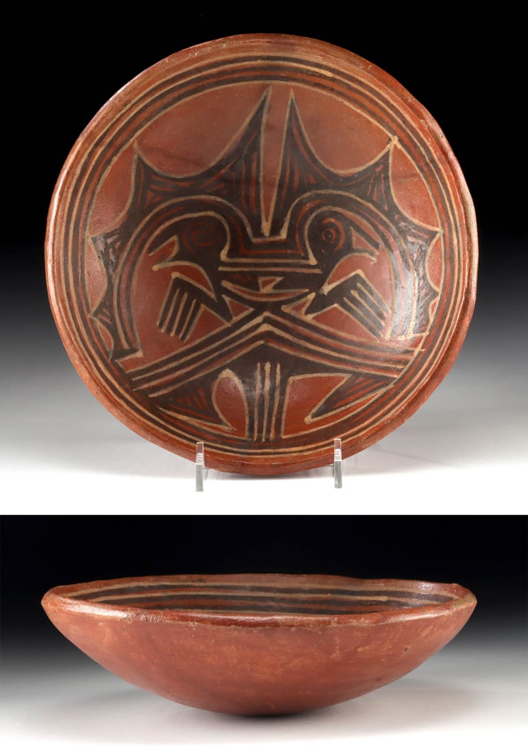 Cocle Pottery Bowl w/ Zoomorph, ex Royal Athena (1 of 4)
